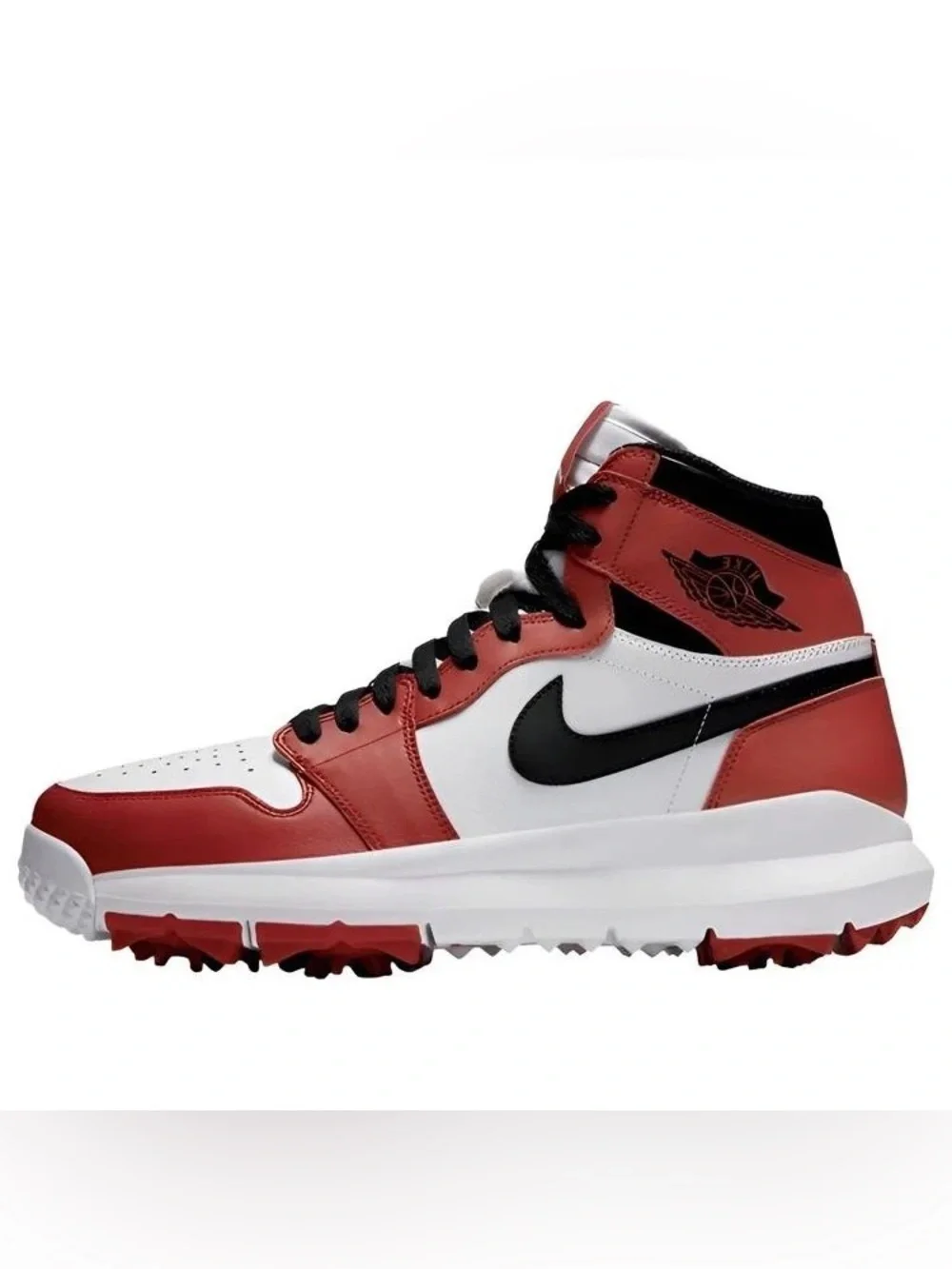 NIKE AIR Jordan 1 Retro Golf Cleat Chicago 917717-100 white black varsity red